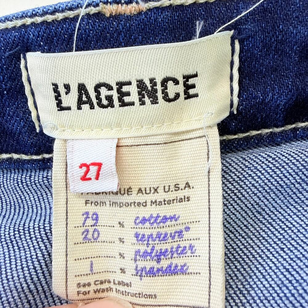 L'Agence Women's Jeans Size 27 Margot High‎ Rise Skinny Blue Denim - Picture 5 of 11